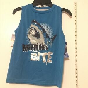 NWT Mark & Olivia Shark Mornings Bite Sleepwear Size Small Boy Tank top Shirt